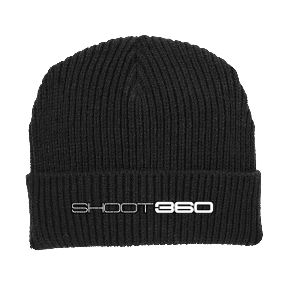 S564-16 - Linear Logo - Beanie - Black