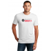 S564-25 - Stacked Logo - Tri-Blend T-Shirt - White