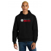 S564-25 - Stacked Logo - Heavyweight Fleece Hoodie - Black