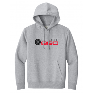 S564-25 - Stacked Logo - Heavyweight Fleece Hoodie - Grey