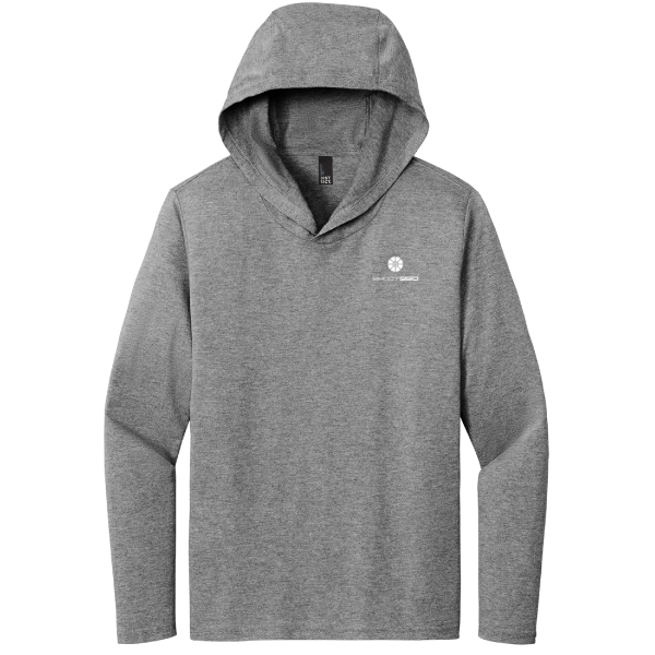 S564-27 - Linear Logo Icon - T-Shirt Hoodie - Grey Frost
