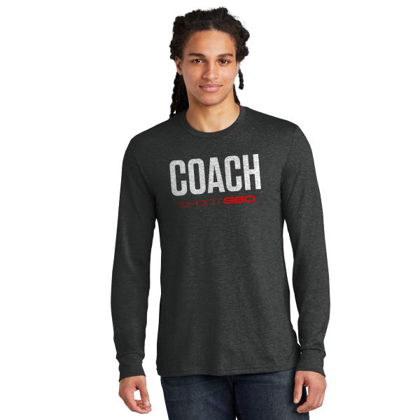 S564-1 - “Coach” - L/S Tri-Blend T-shirt - Grey