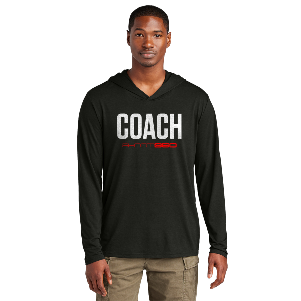 S564-1 - “Coach” - Tri-Blend T-shirt Hoodie - Grey