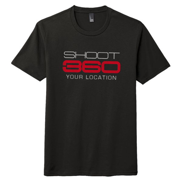 S564-10 - Your Location Logo - Tri-Blend T-Shirt - Black