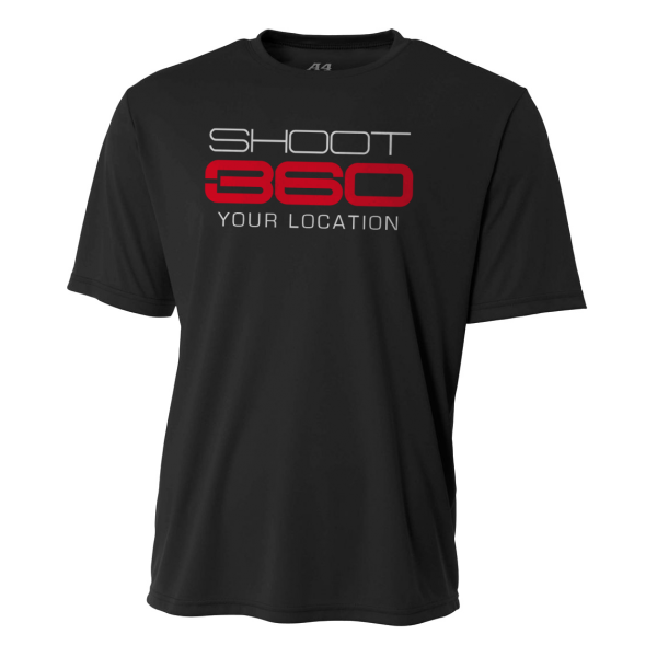S564-10 - Your Location Logo - Performance T-Shirt - Black