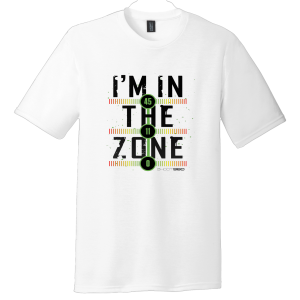 S564-24 - "IN THE ZONE" - Tri-Blend T-Shirt - White