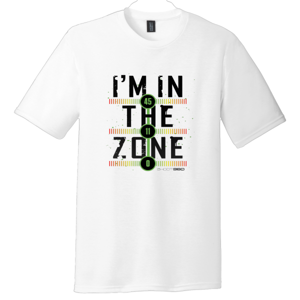 S564-24 - "IN THE ZONE" - Tri-Blend T-Shirt - White