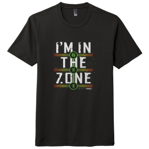 S564-24 - "IN THE ZONE" - Tri-Blend T-Shirt - Black