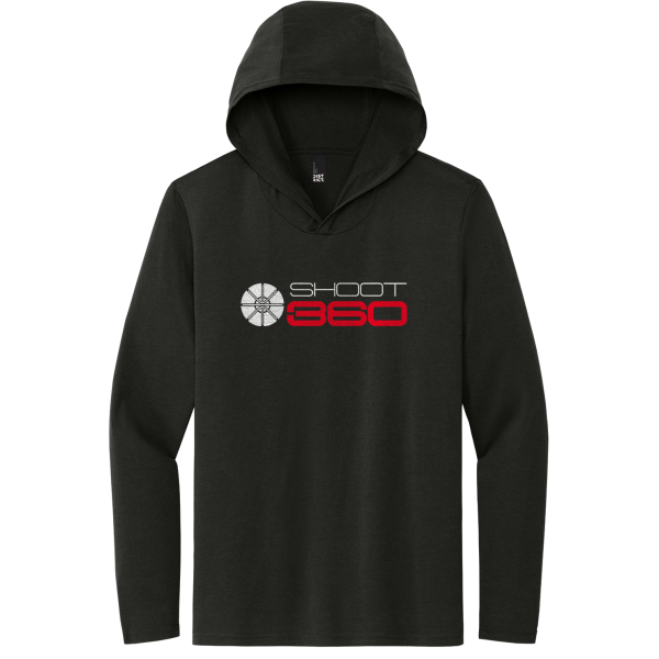 S564-25 - Stacked Shoot 360 Logo - T-Shirt Hoodie - Black