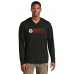 S564-25 - Stacked Shoot 360 Logo - T-Shirt Hoodie - Black
